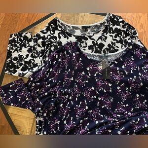 NEW Two Lane Bryant 3/4 sleeve tops-size 26/28-perfect for the Fall!